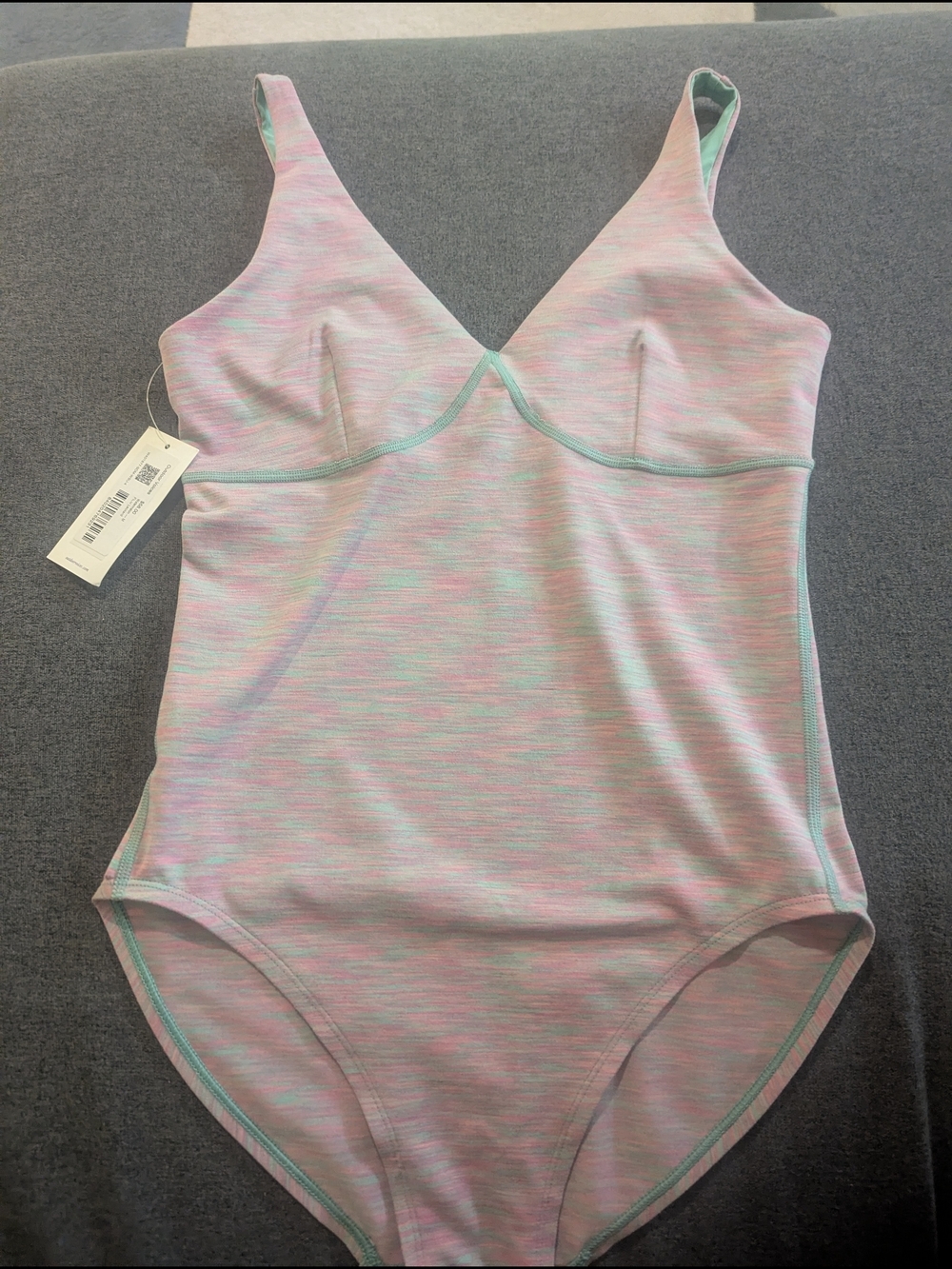 Outdoor Voices Freeform Leotard in Watermelon Sugar NWT